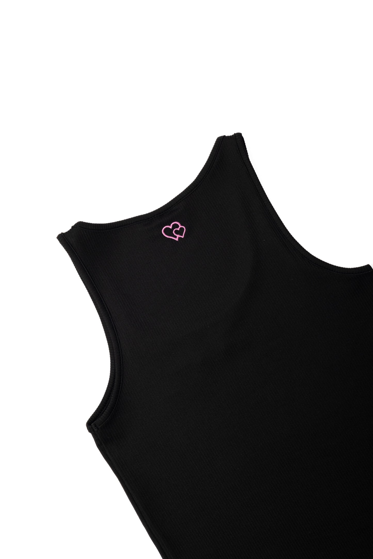 Top "DoubleHeart" Black