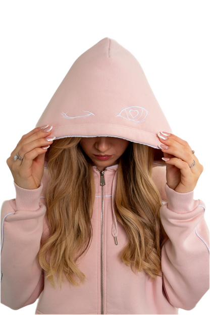 Pink Eyes Zipper