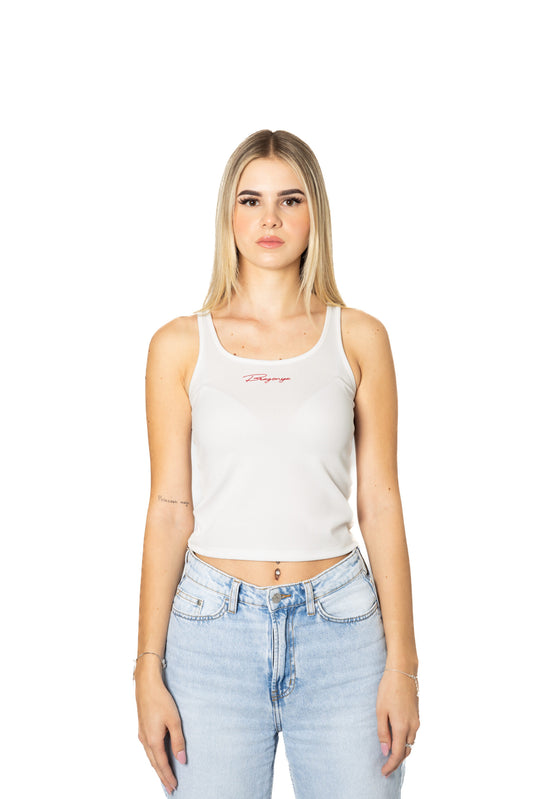 Top "DoubleHeart" White