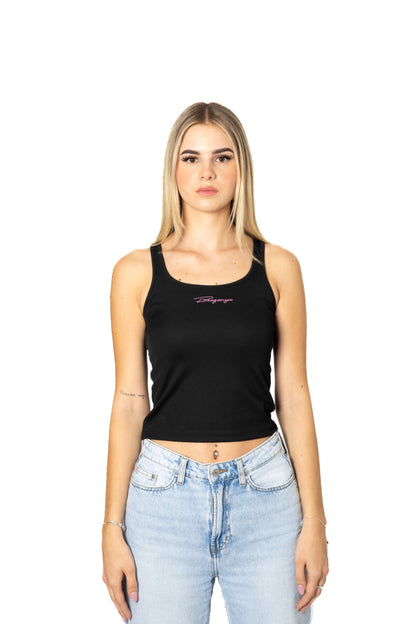 Top "DoubleHeart" Black