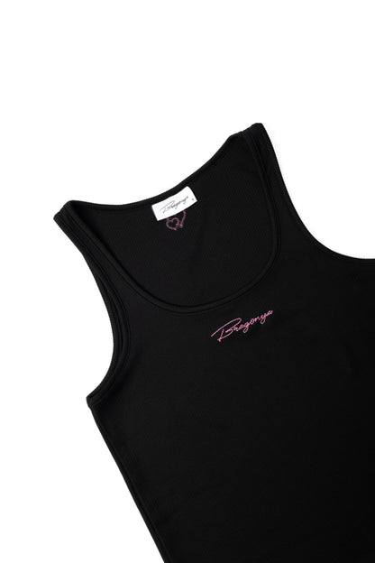 Top "DoubleHeart" Black